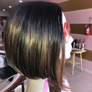 🖤💁🏻‍♀️ Black Wig with highlights 💁🏼‍♀️